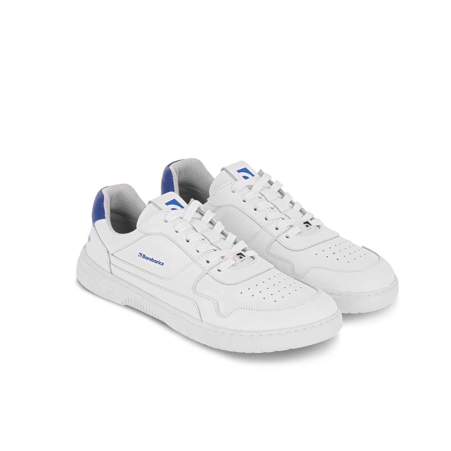 Barebarics - Zing Brave Men Talk White & Blue - Deportivas barefoot-Barebarics-Cacles Barefoot-Tienda de calzado barefoot respetuoso minimalista