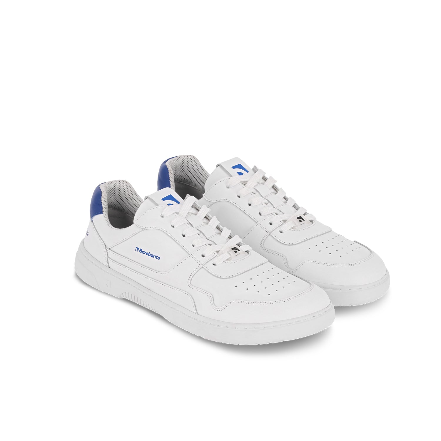 Barebarics - Zing Brave Men Talk White & Blue - Deportivas barefoot-Barebarics-Cacles Barefoot-Tienda de calzado barefoot respetuoso minimalista