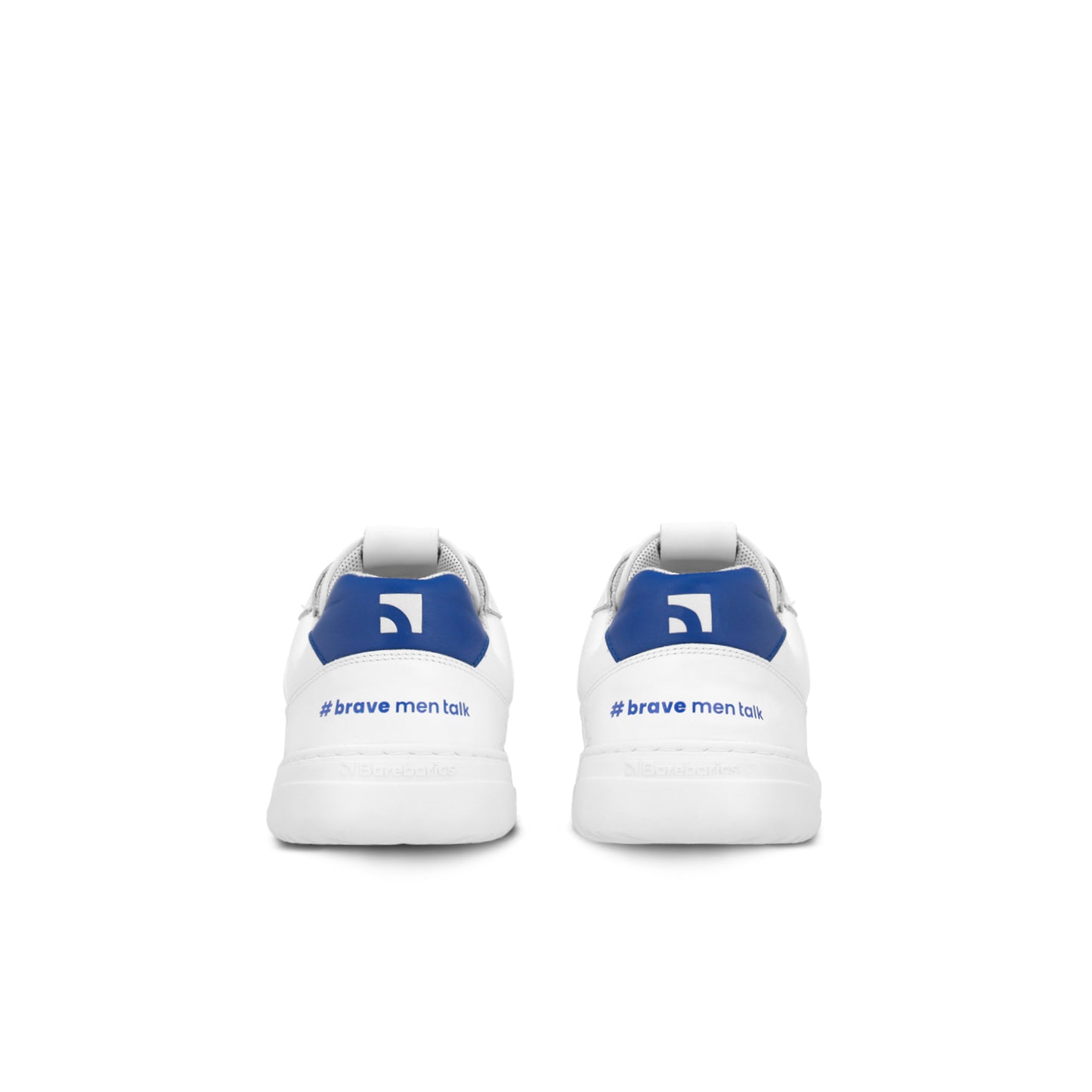 Barebarics - Zing Brave Men Talk White & Blue - Deportivas barefoot-Barebarics-Cacles Barefoot-Tienda de calzado barefoot respetuoso minimalista