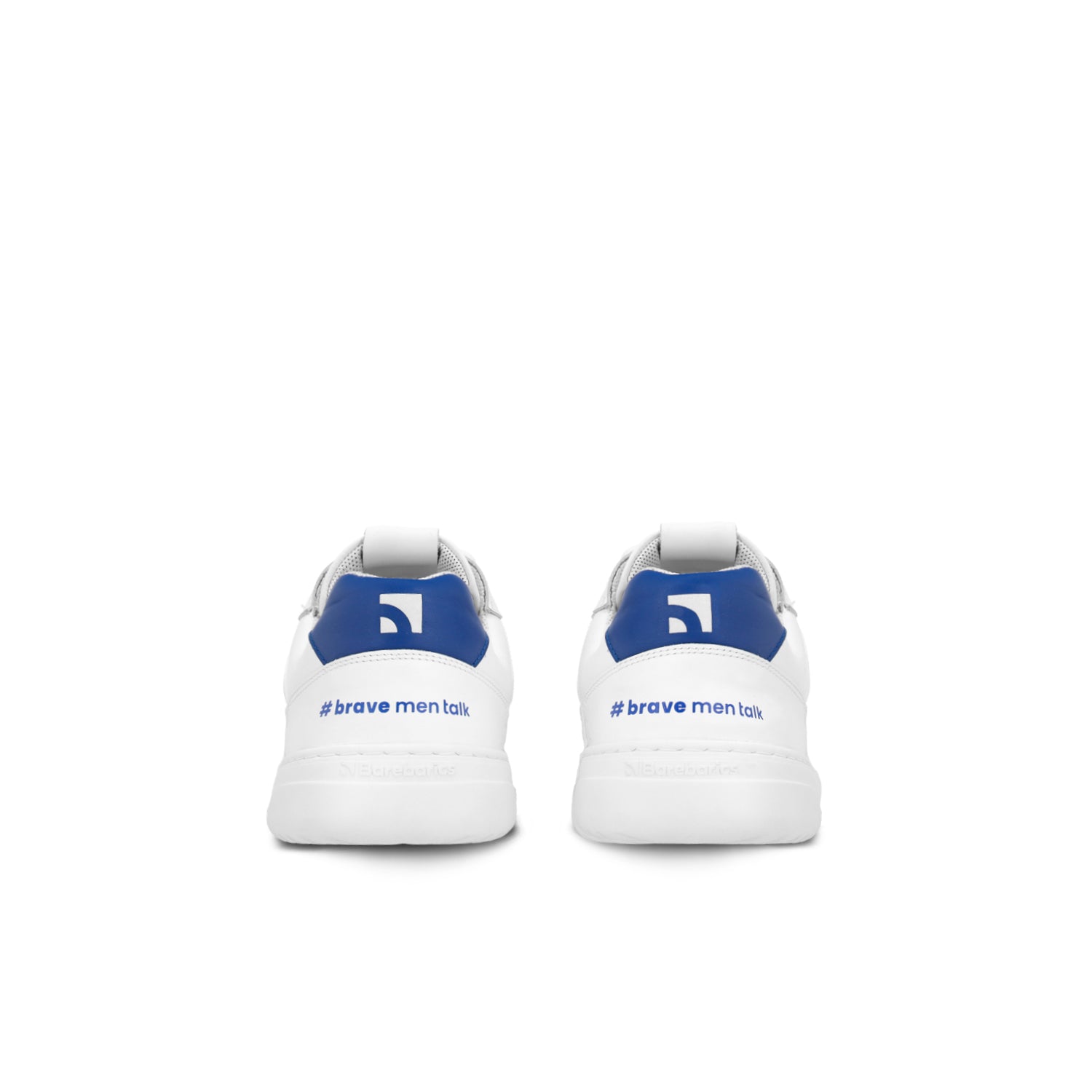 Barebarics - Zing Brave Men Talk White & Blue - Deportivas barefoot-Barebarics-Cacles Barefoot-Tienda de calzado barefoot respetuoso minimalista