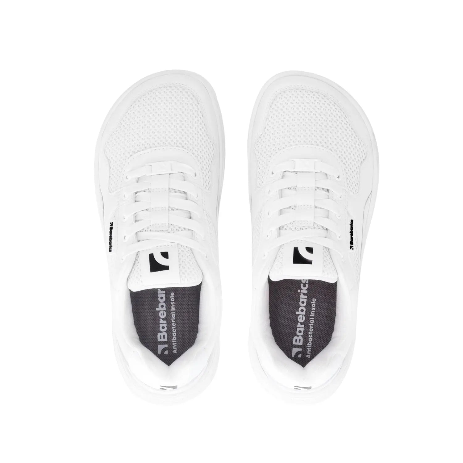 Barebarics - Zing Fresh All White – Zapatillas barefoot frescas unisex blancas
