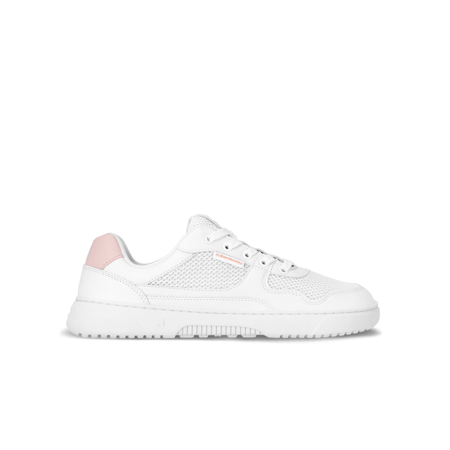 Barebarics - Zing Fresh White & Coral Pink - Deportivas barefoot-Barebarics-Cacles Barefoot-Tienda de calzado barefoot respetuoso minimalista