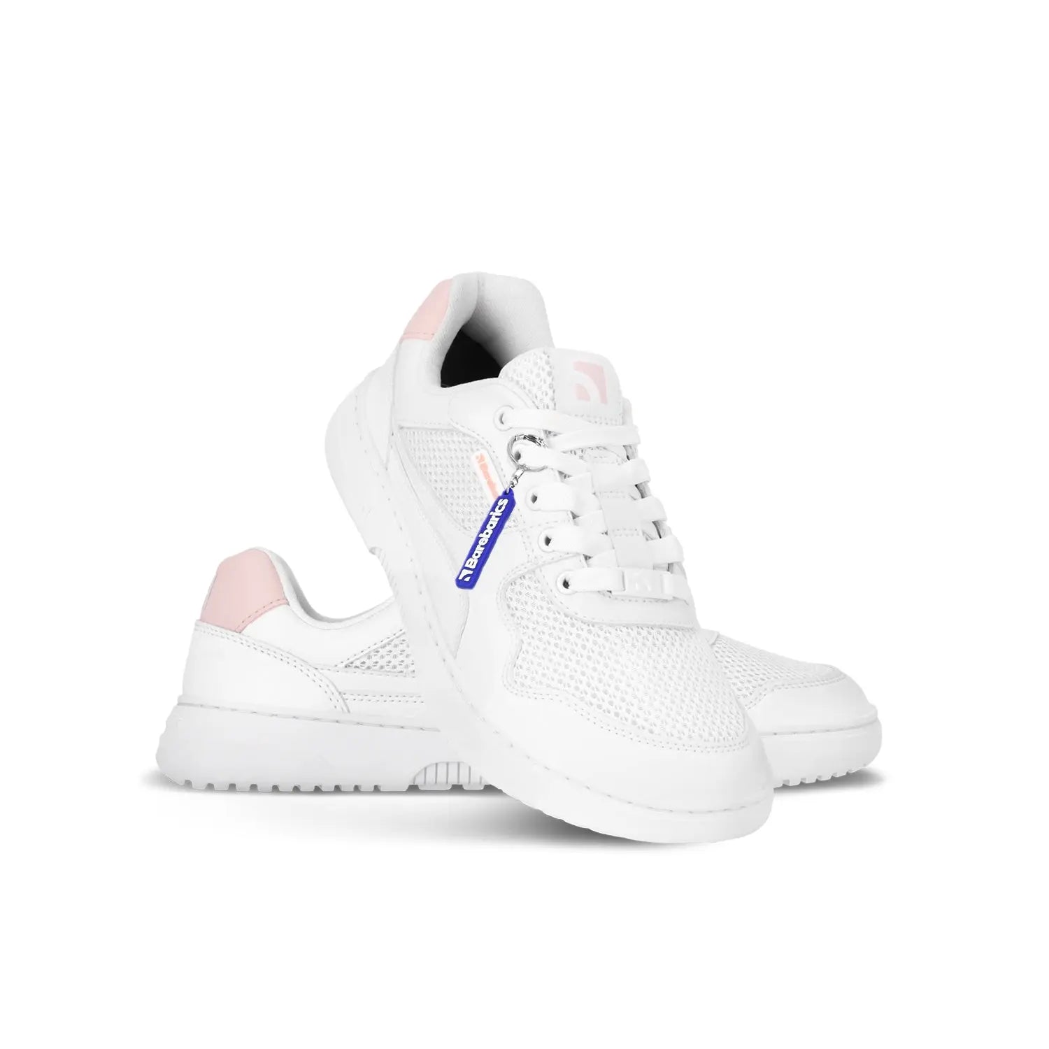 Barebarics - Zing Fresh White & Coral Pink - Zapatillas barefoot frescas unisex rosas