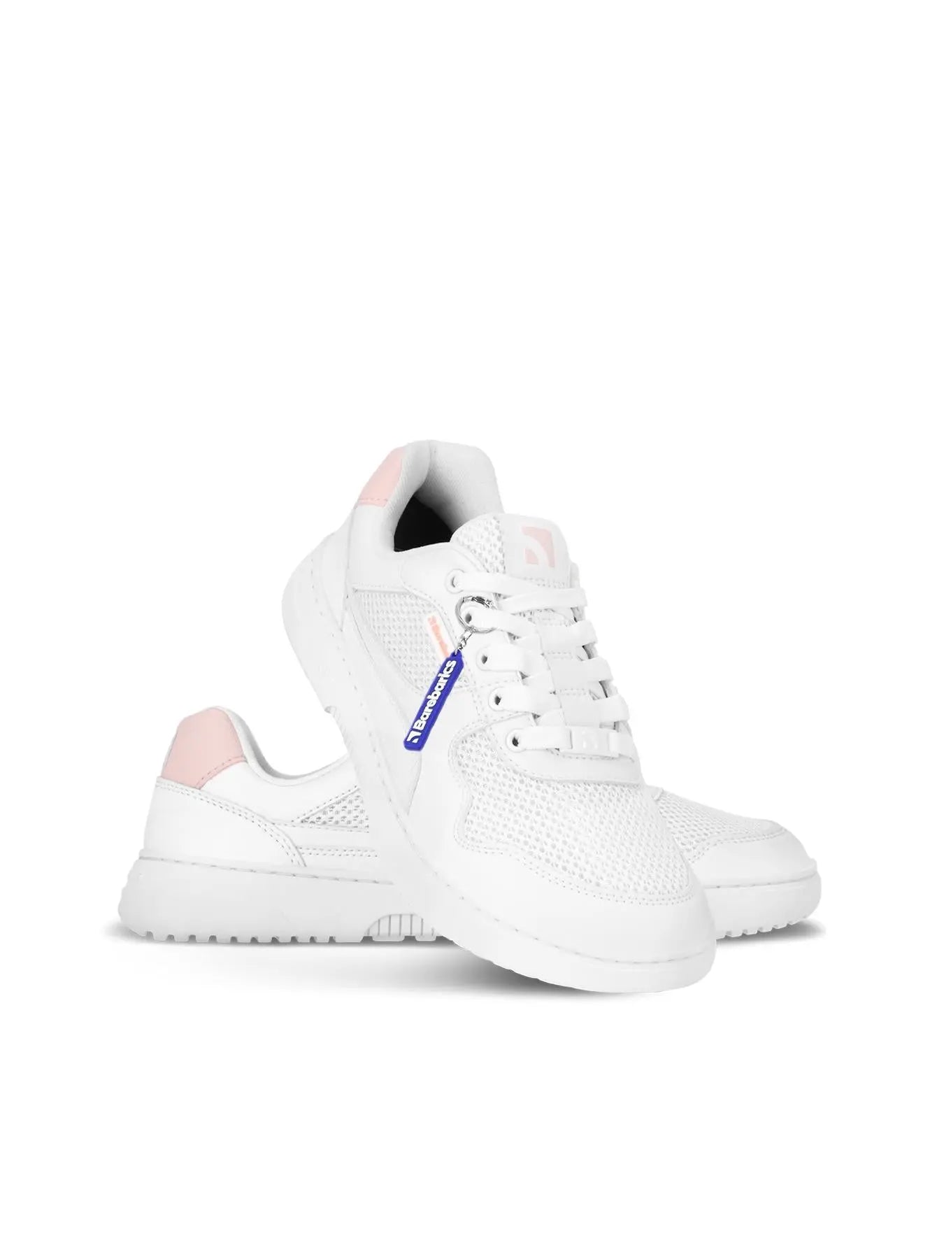 Barebarics - Zing Fresh White & Coral Pink - Zapatillas barefoot frescas unisex rosas