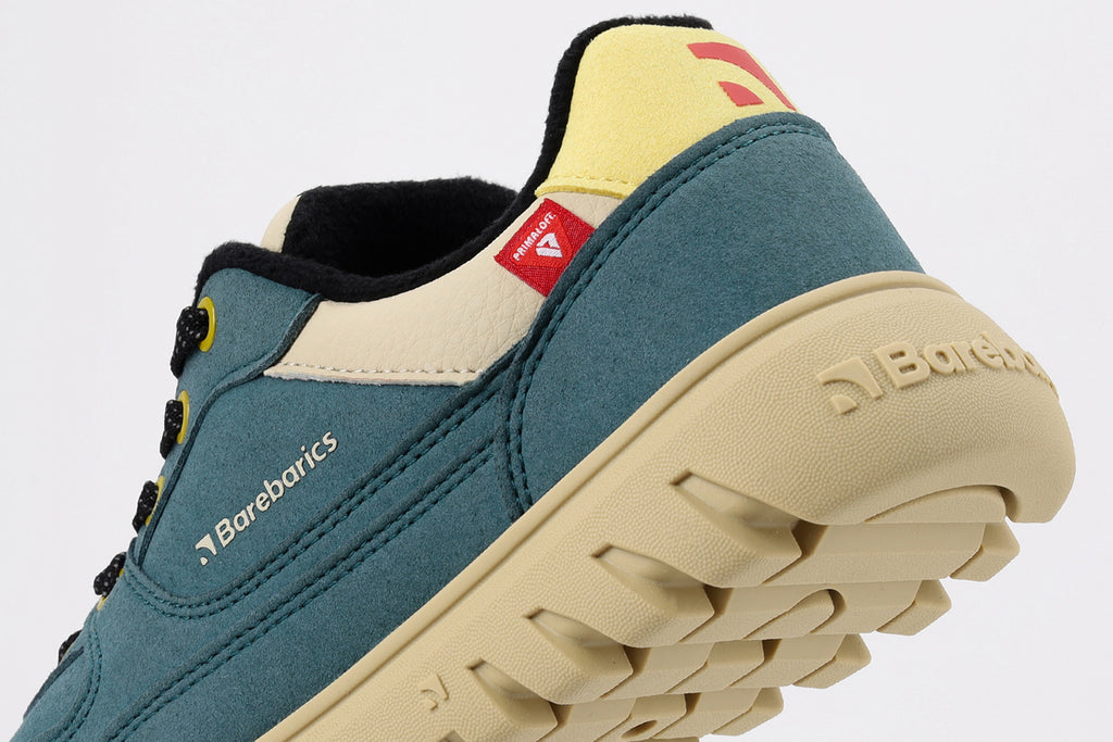 Barebarics - Zing Frost Green Teal - Unisex winter barefoot sneakers