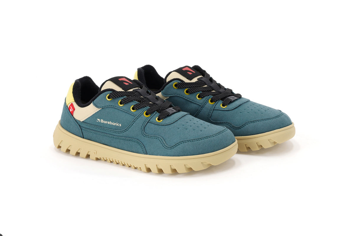 Barebarics - Zing Frost Green Teal - Unisex winter barefoot sneakers