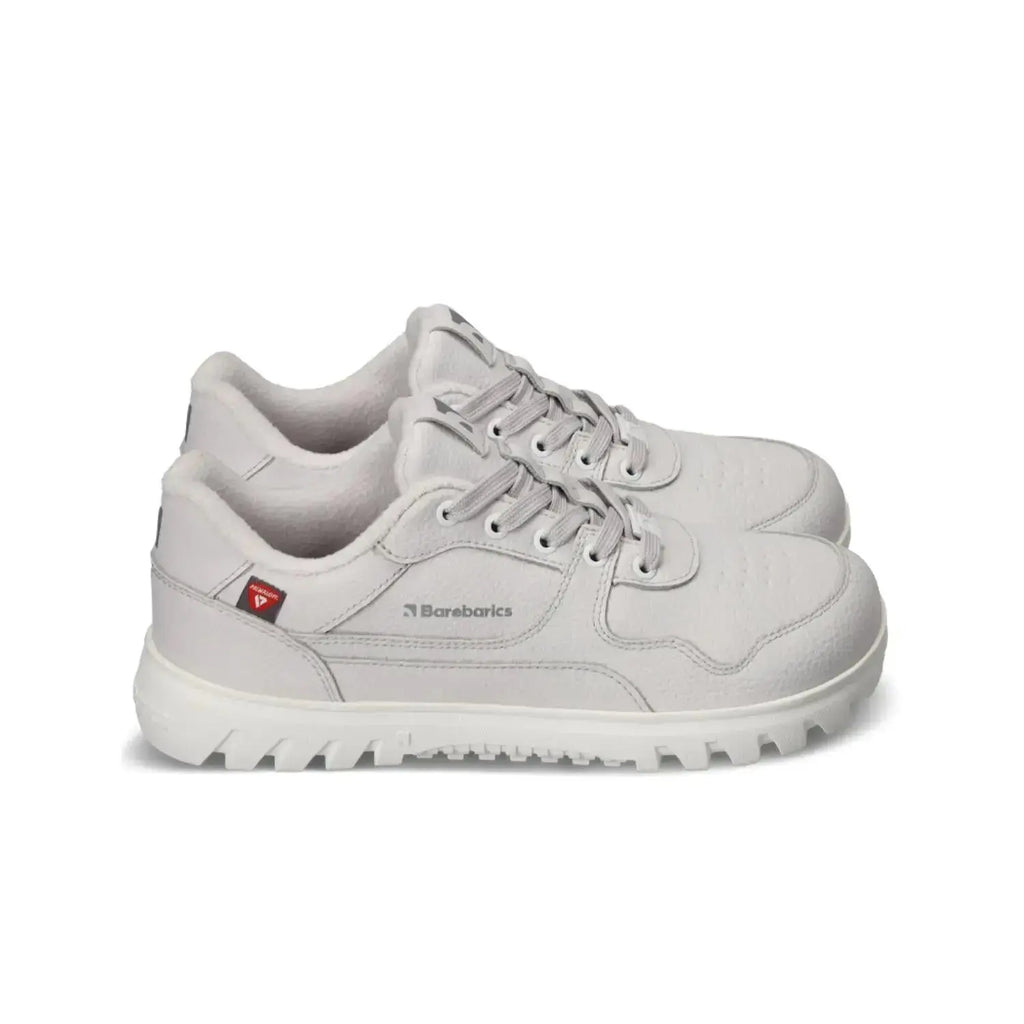 Barebarics - Zing Frost Light Grey - Zapatillas barefoot de invierno unisex gris claro