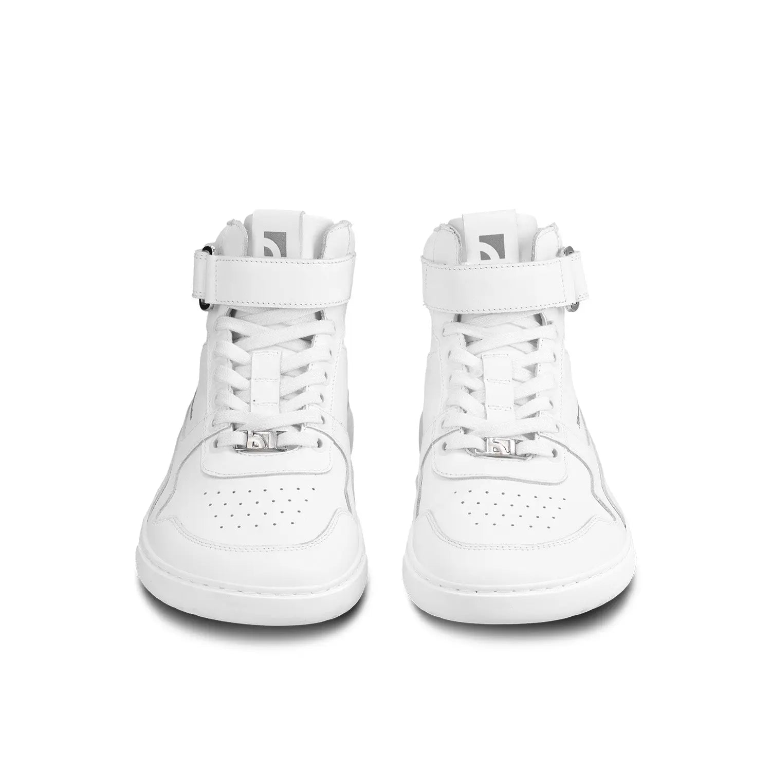 Barebarics - Zing High Top All White Leather - Zapatillas barefoot de caña alta unisex blancas talla 40