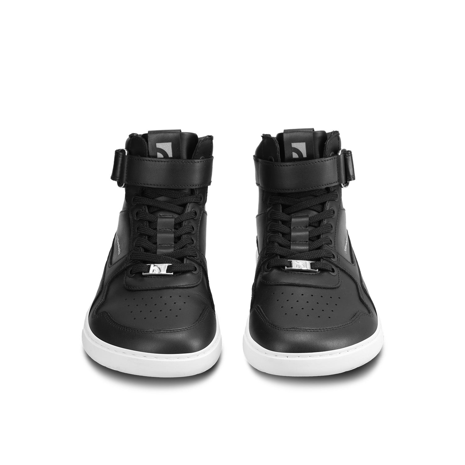 Barebarics - Zing High Top Black & White Leather - Botines deportivos barefoot-Barebarics-Cacles Barefoot-Tienda de calzado barefoot respetuoso minimalista