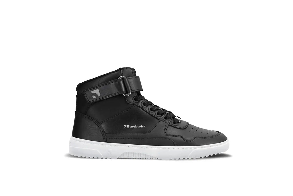 Barebarics - Zing High Top Leather Black & White - Botines deportivos barefoot