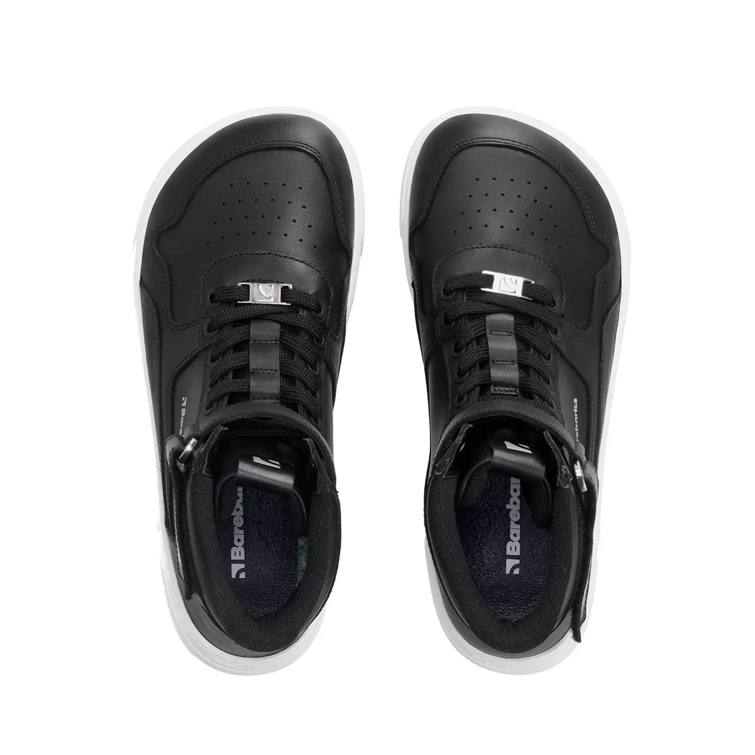 Barebarics - Zing High Top Leather Black & White - Botines deportivos barefoot