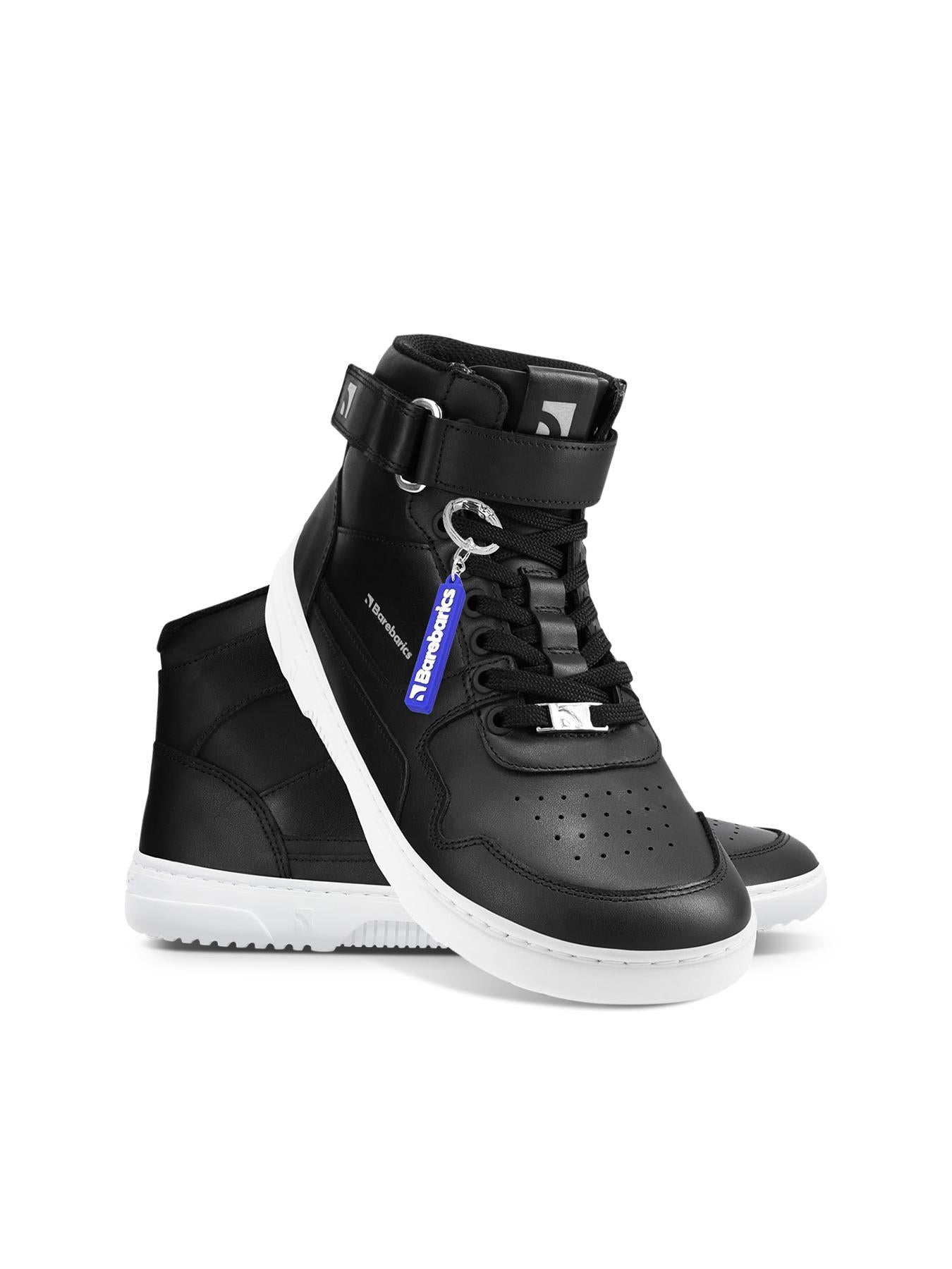 Barebarics - Zing High Top Leather Black & White - Botines deportivos barefoot
