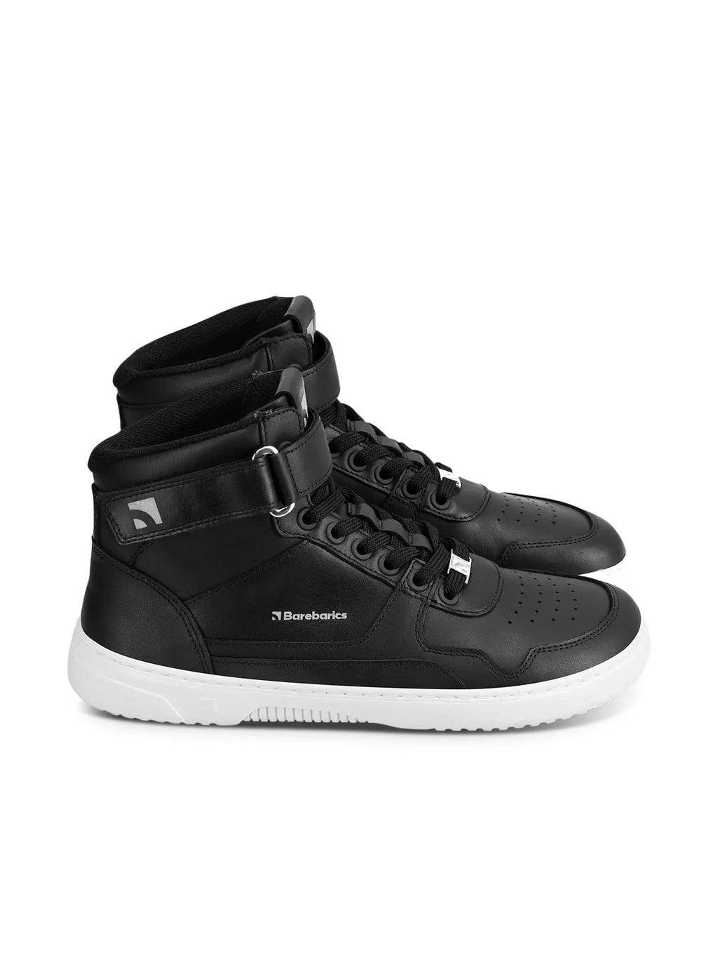 Barebarics - Zing High Top Leather Black & White - Botines deportivos barefoot