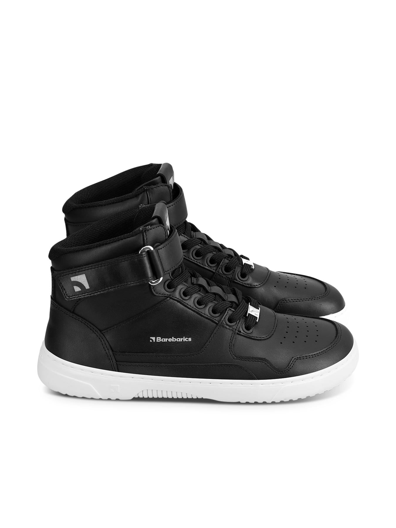 Barebarics - Zing High Top Leather Black & White - Botines deportivos barefoot