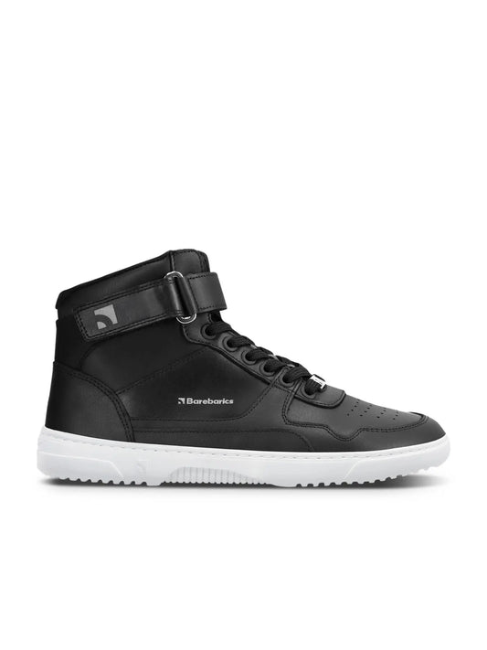 Barebarics - Zing High Top Leather Black & White - Botines deportivos barefoot
