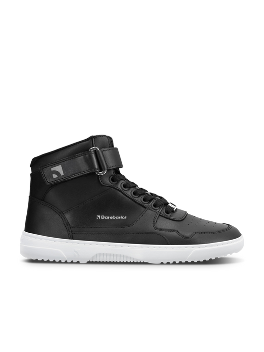 Barebarics - Zing High Top Leather  Black & White - Botines deportivos barefoot