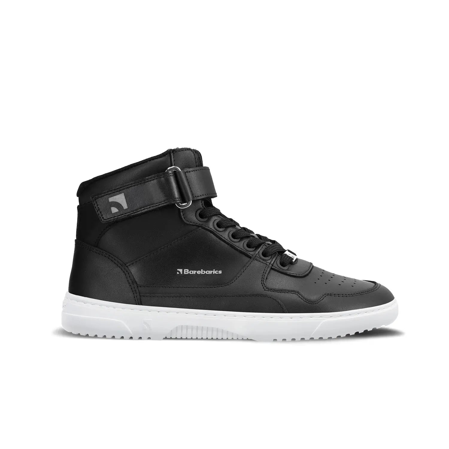 Barebarics - Zing High Top Leather Black & White - Botines deportivos barefoot
