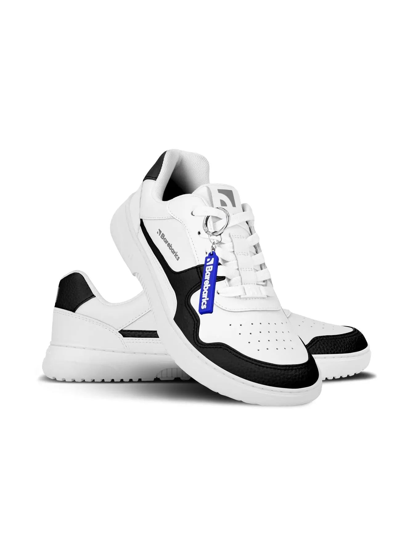Barebarics - Zing White & Black Leather - Deportivas barefoot