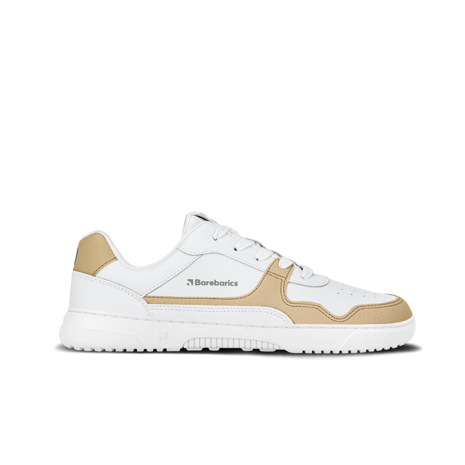 Barebarics - Zing White & Cream Leather - Deportivas barefoot-Barebarics-Cacles Barefoot-Tienda de calzado barefoot respetuoso minimalista