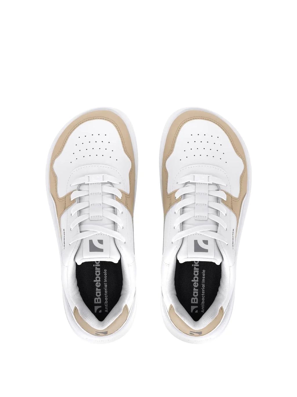 Barebarics - Zing White & Cream Leather - Deportivas barefoot