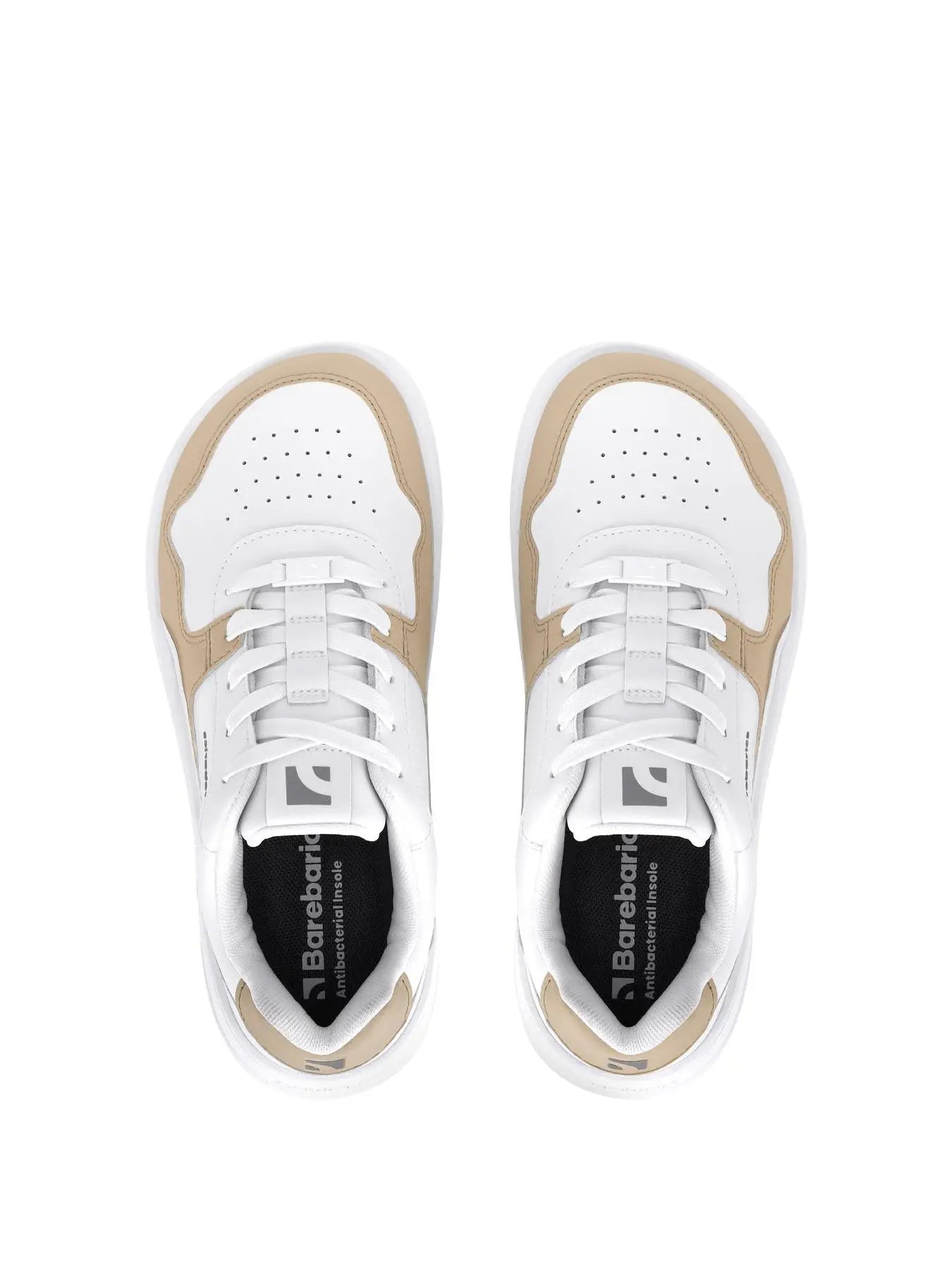 Barebarics - Zing White & Cream Leather - Deportivas barefoot