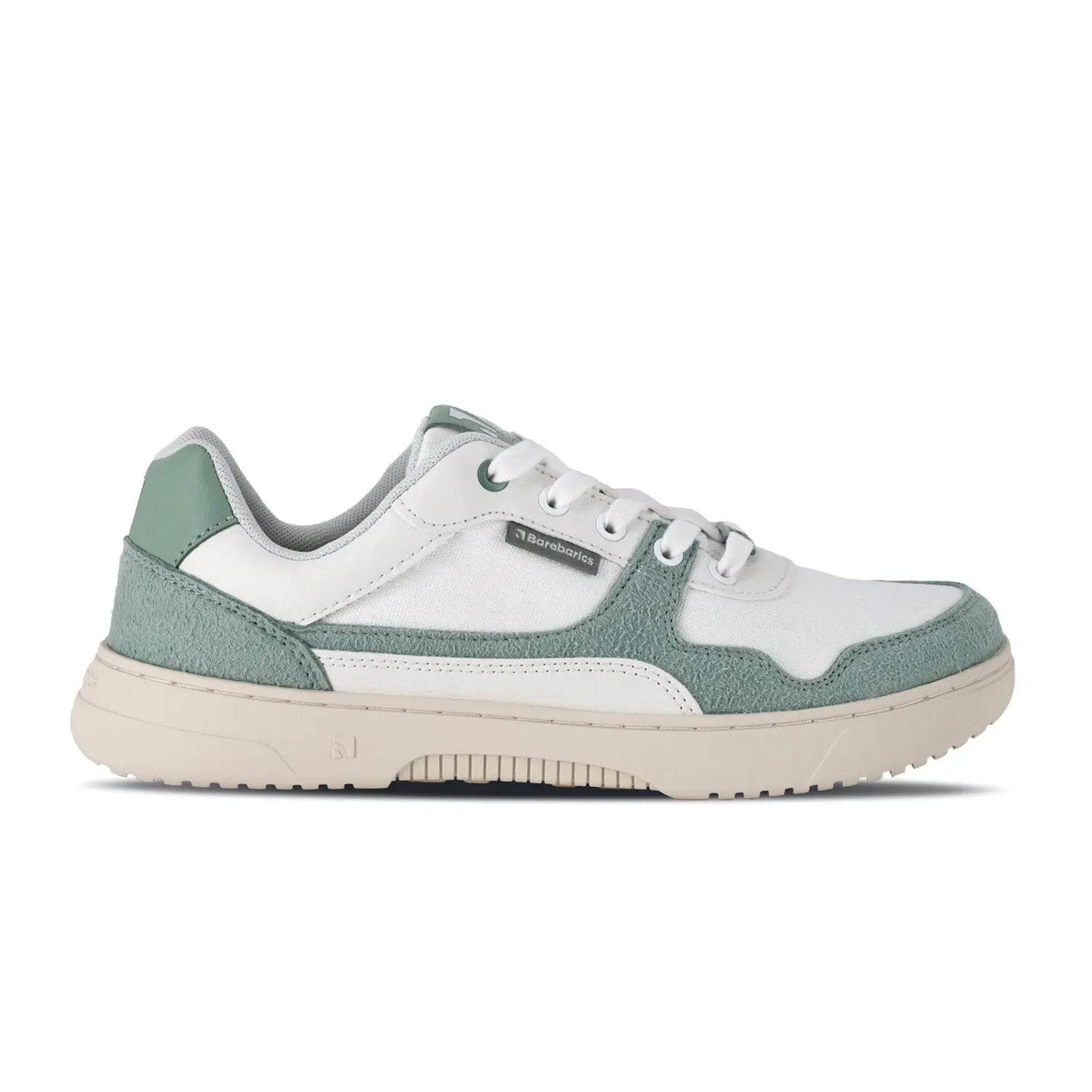 Barebarics - Zing White & Green - Zapatillas barefoot unisex blanco y verde