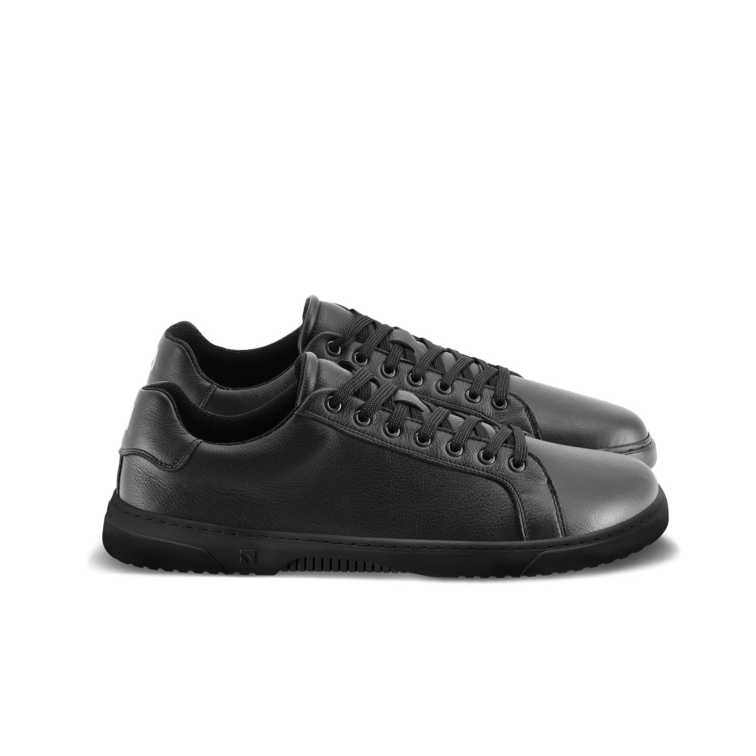 Barebarics - Zoom All Black Leather T45 - Deportivas barefoot-Barebarics-Cacles Barefoot-Tienda de calzado barefoot respetuoso minimalista