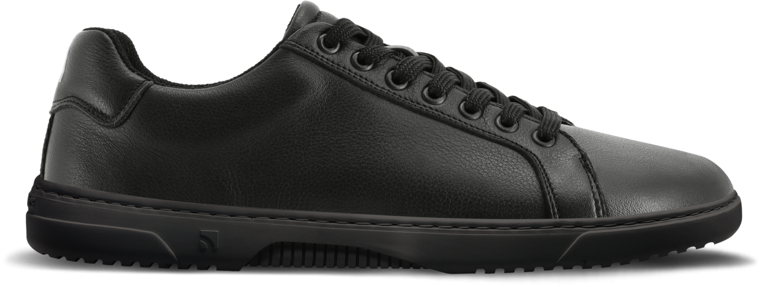 Barebarics - Zoom All Black Leather T45 - Deportivas barefoot-Barebarics-Cacles Barefoot-Tienda de calzado barefoot respetuoso minimalista