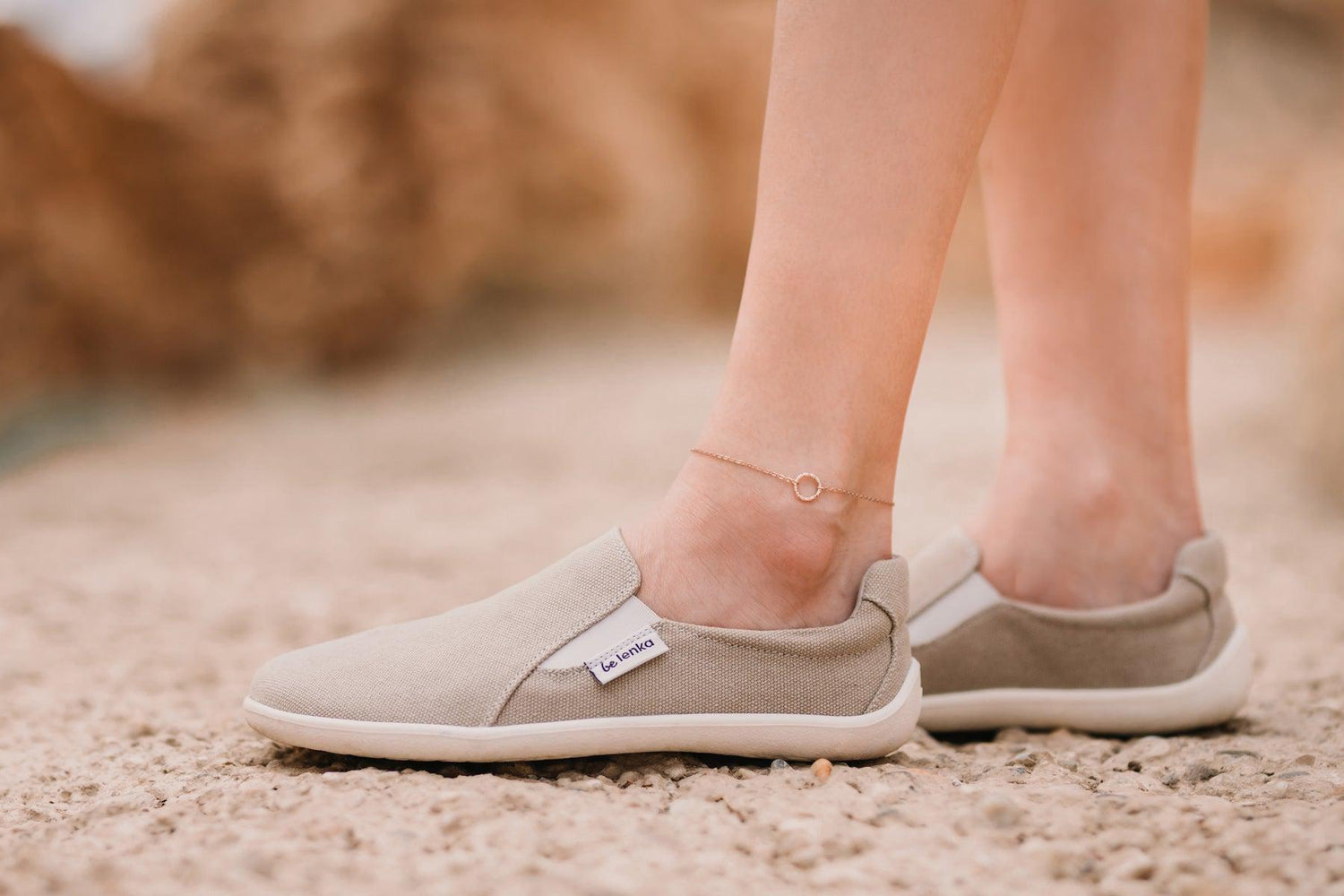 Barefoot Sneakers - Be Lenka Eazy - Vegan - Sand '22-Be Lenka-Cacles Barefoot