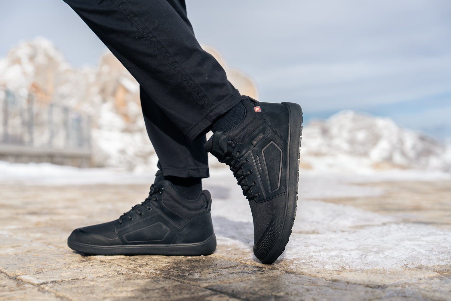 Be Lenka - ArcticEdge All Black - Botas impermeables barefoot-Be Lenka-Cacles Barefoot-Tienda de calzado barefoot respetuoso minimalista