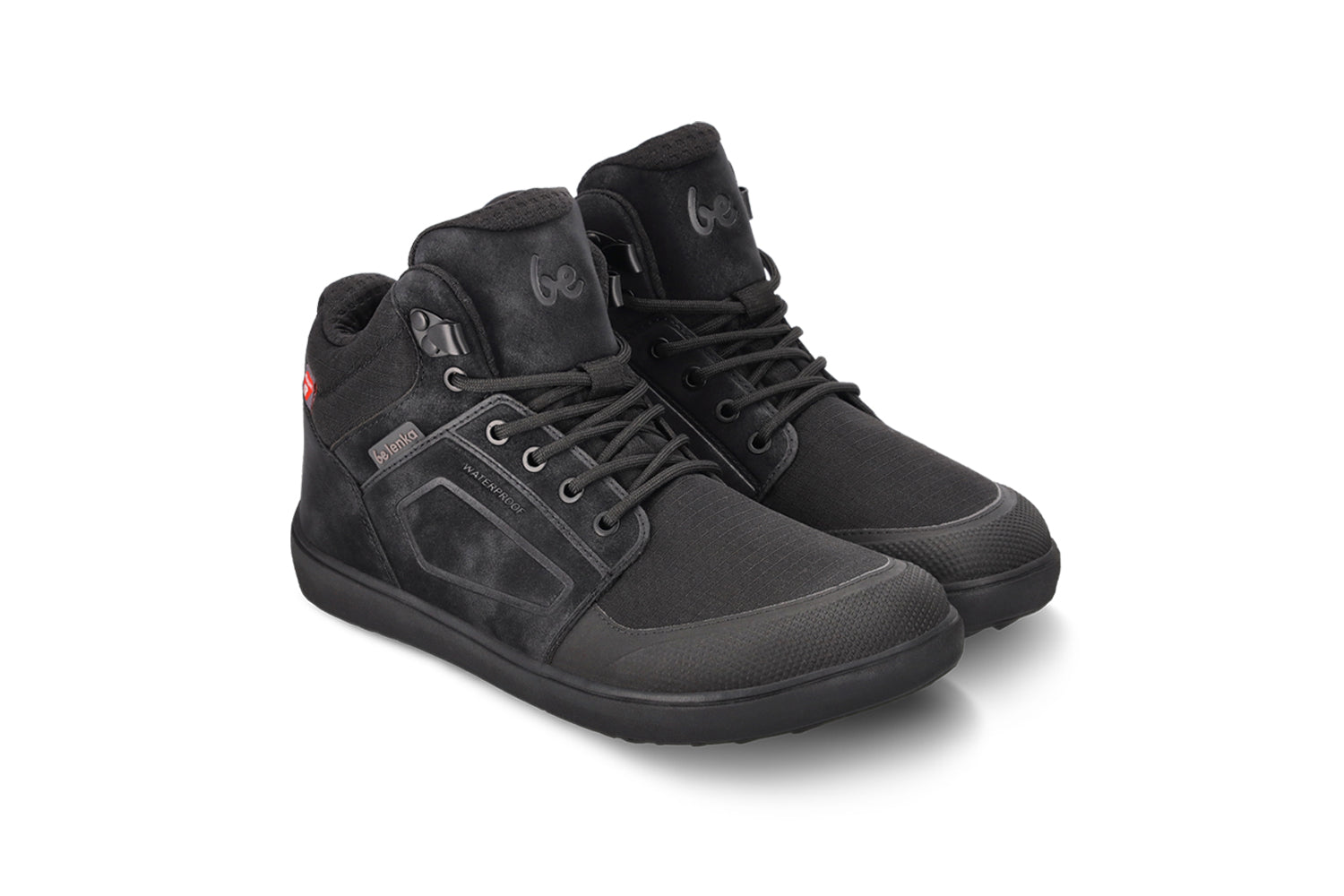 Be Lenka - ArcticEdge All Black - Botas impermeables barefoot-Be Lenka-Cacles Barefoot-Tienda de calzado barefoot respetuoso minimalista