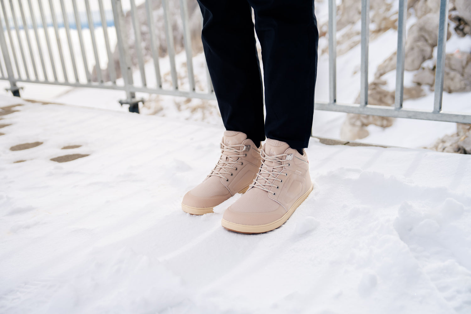 Be Lenka - ArcticEdge Beige - Botas impermeables barefoot-Be Lenka-Cacles Barefoot-Tienda de calzado barefoot respetuoso minimalista