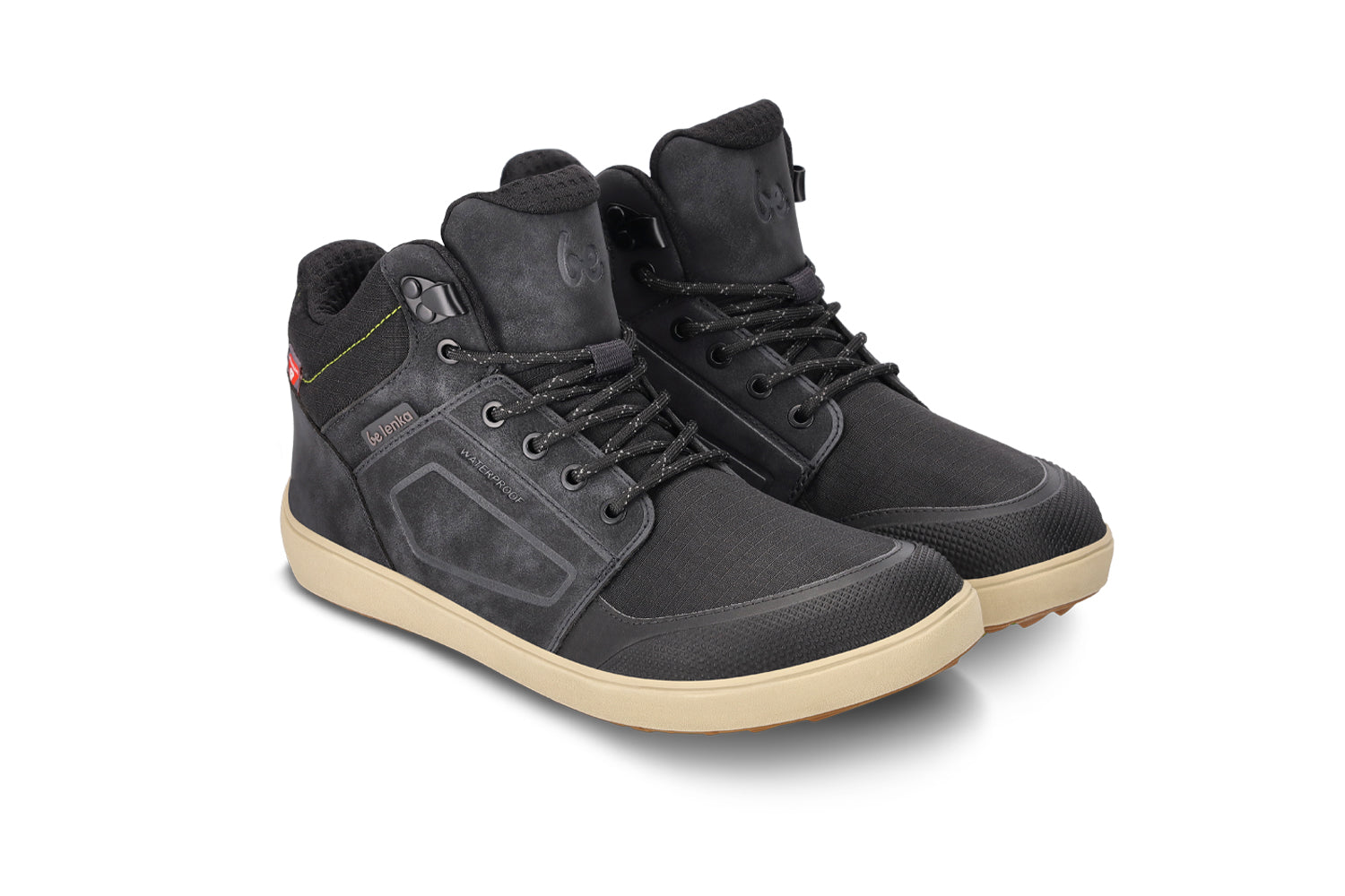 Be Lenka - ArcticEdge Charcoal Black - Botas impermeables barefoot-Be Lenka-Cacles Barefoot-Tienda de calzado barefoot respetuoso minimalista