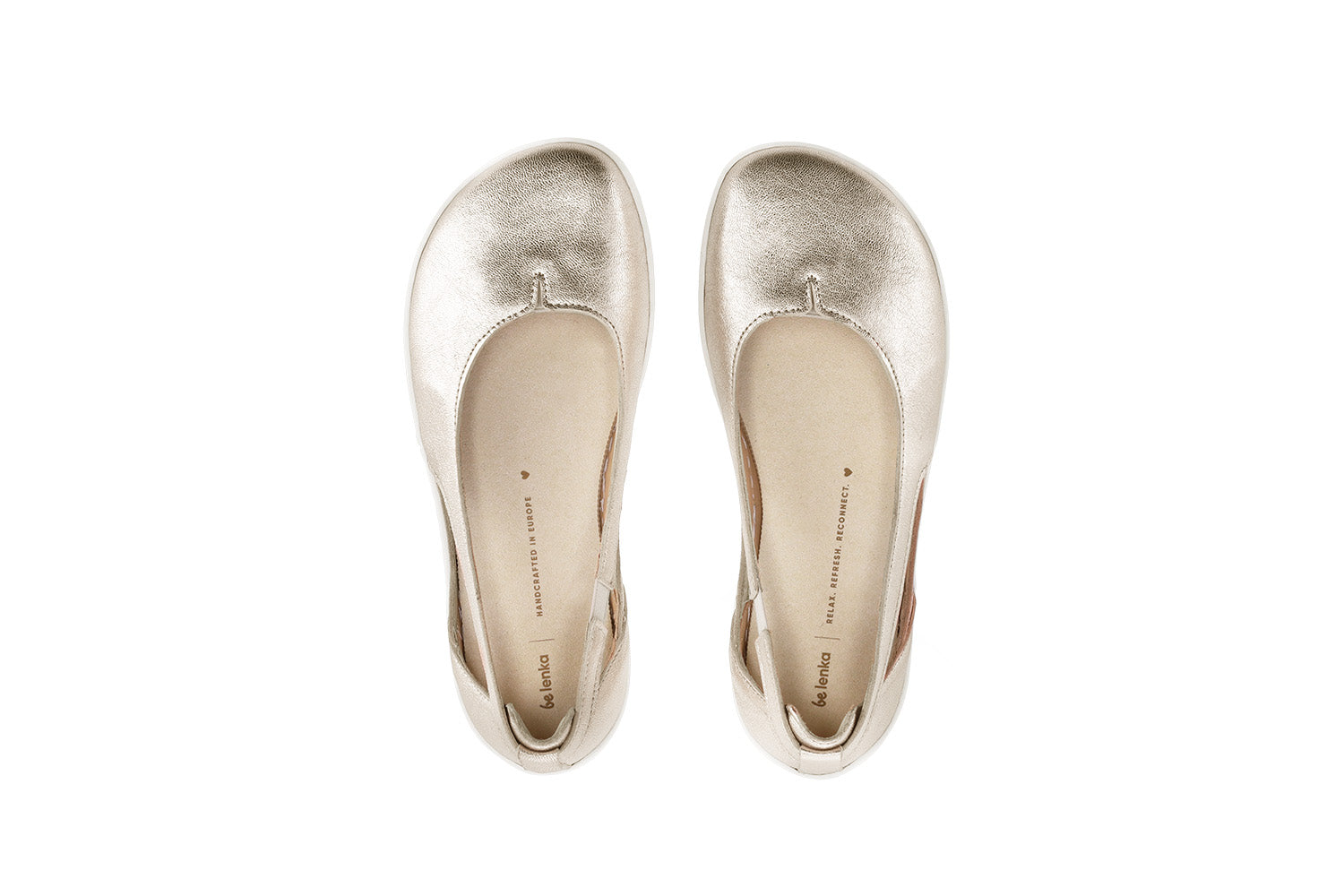 Be Lenka - Bellissima 2.0 Gold - Bailarinas respetuosas-Be Lenka-Cacles Barefoot-Tienda de calzado barefoot respetuoso minimalista