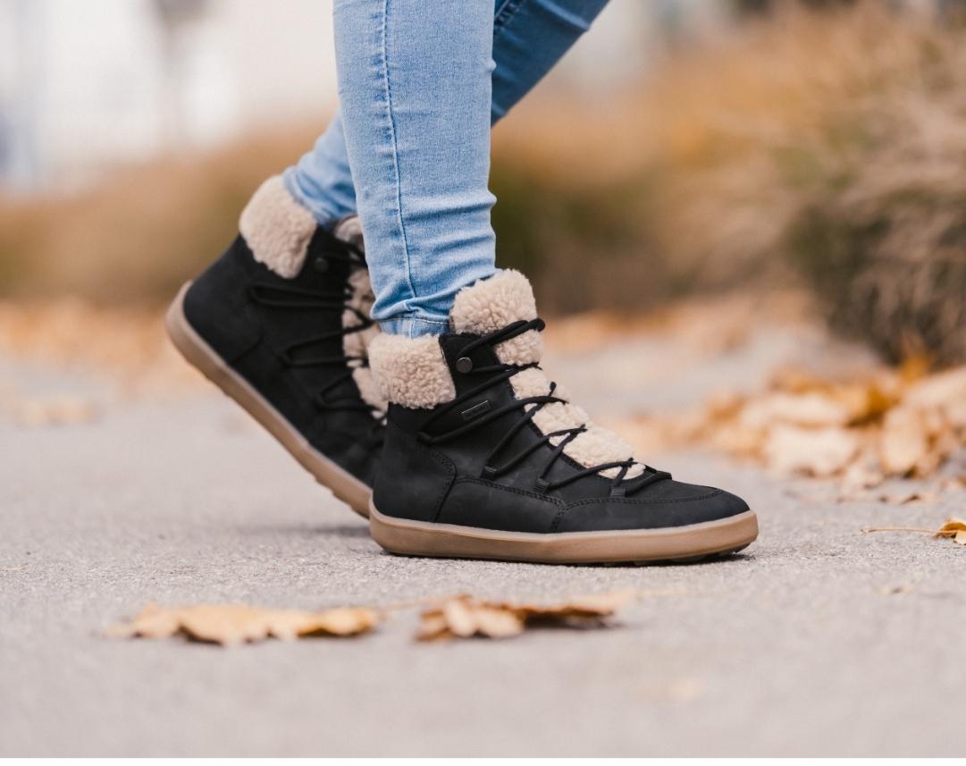 Winter Barefoot Boots Be Lenka Bliss - Black-Be Lenka-Cacles Barefoot