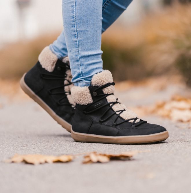 Winter Barefoot Boots Be Lenka Bliss - Black-Be Lenka-Cacles Barefoot