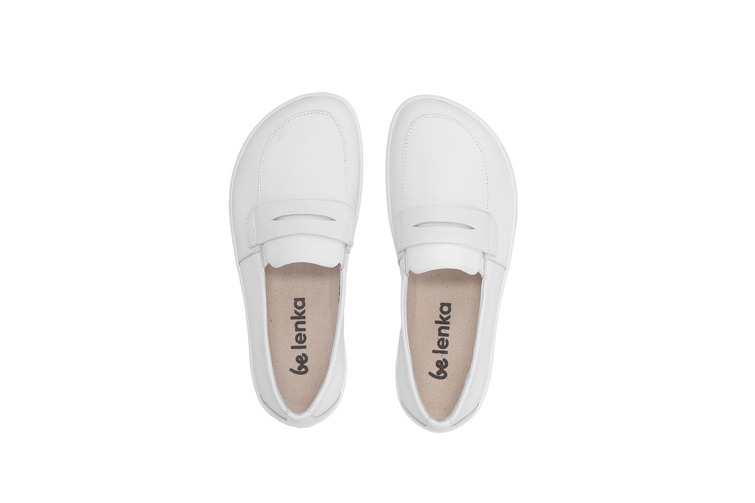 Be Lenka - Buena All White - Mocasines barefoot-Be Lenka-Cacles Barefoot-Tienda de calzado barefoot respetuoso minimalista
