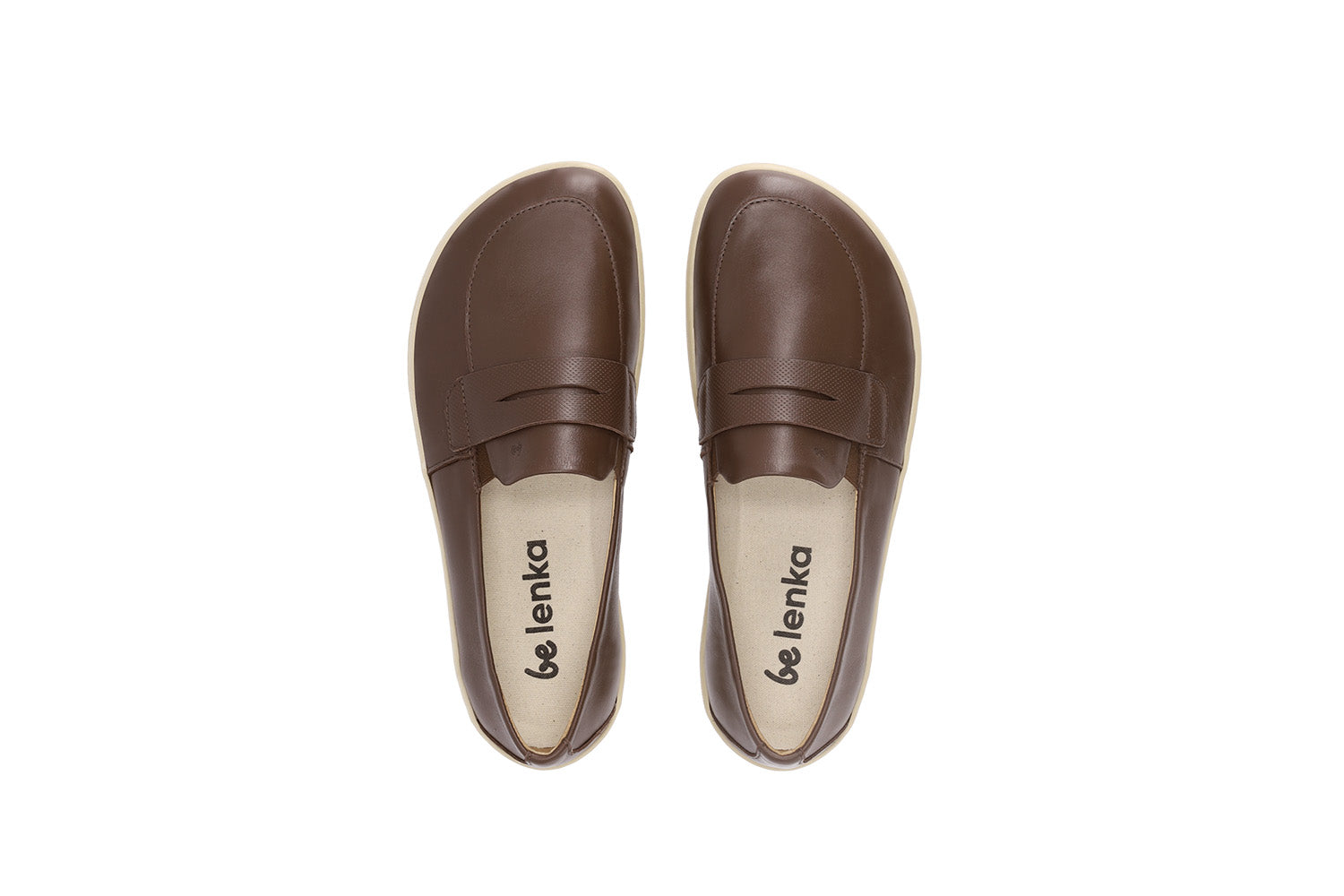 Be Lenka - Buena Dark Brown & Beige - Mocasines barefoot-Be Lenka-Cacles Barefoot-Tienda de calzado barefoot respetuoso minimalista