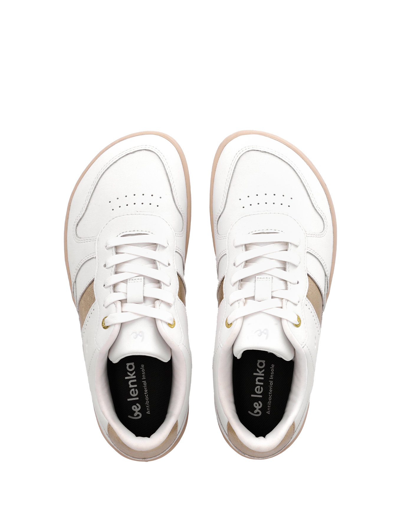 Be Lenka - Cellestia White & Gold - Zapatillas barefoot-Be Lenka-Cacles Barefoot-Tienda de calzado barefoot respetuoso minimalista