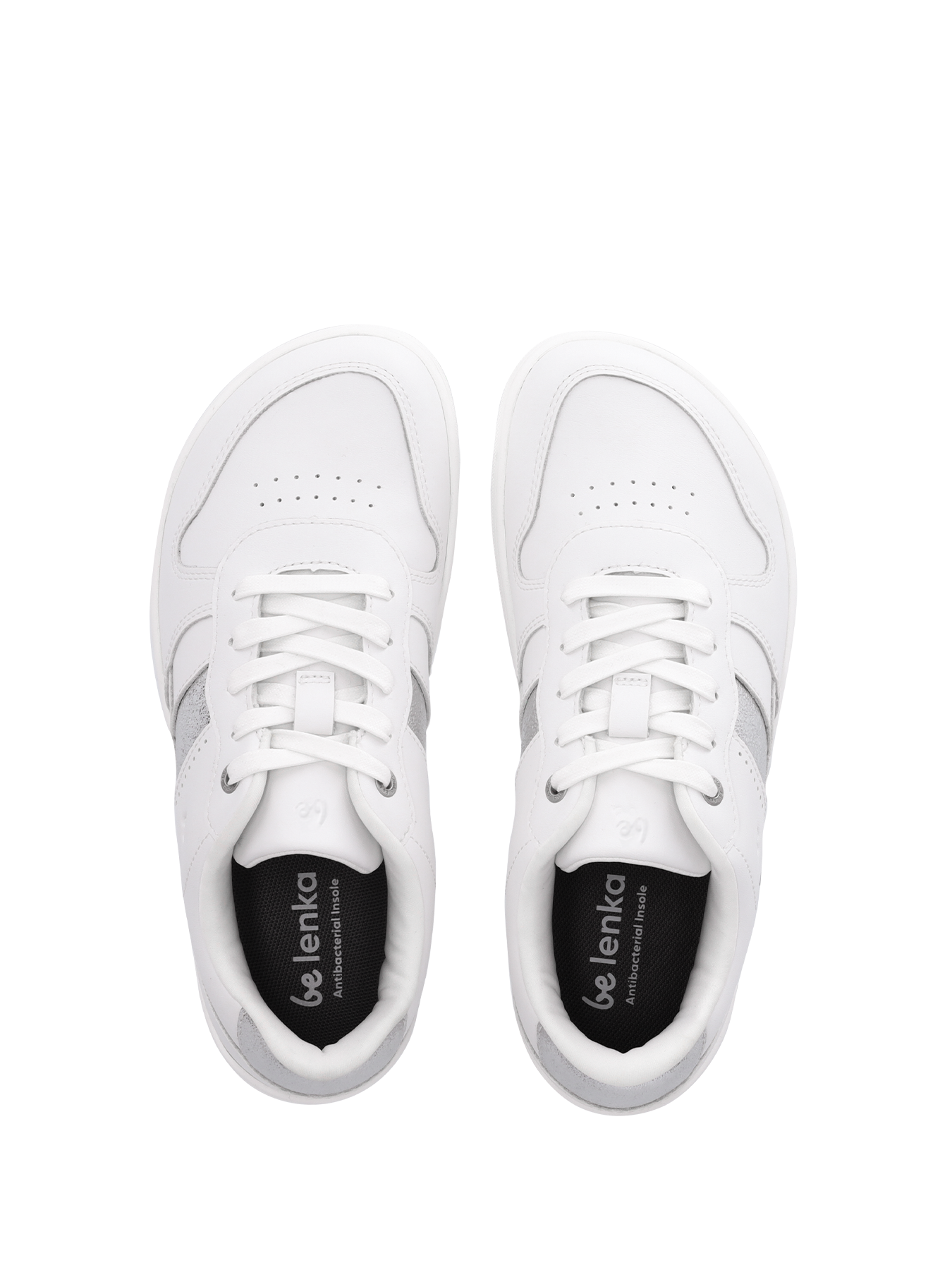 Be Lenka - Cellestia White & Silver - Zapatillas barefoot-Be Lenka-Cacles Barefoot-Tienda de calzado barefoot respetuoso minimalista