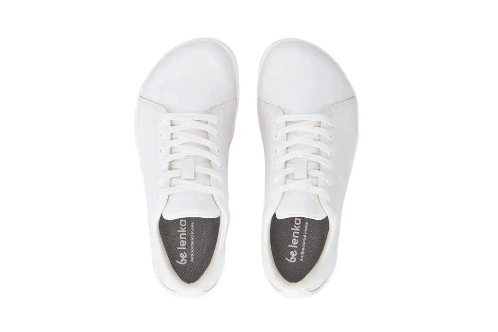 Be Lenka - Core All White - Zapatillas barefoot unisex blancas
