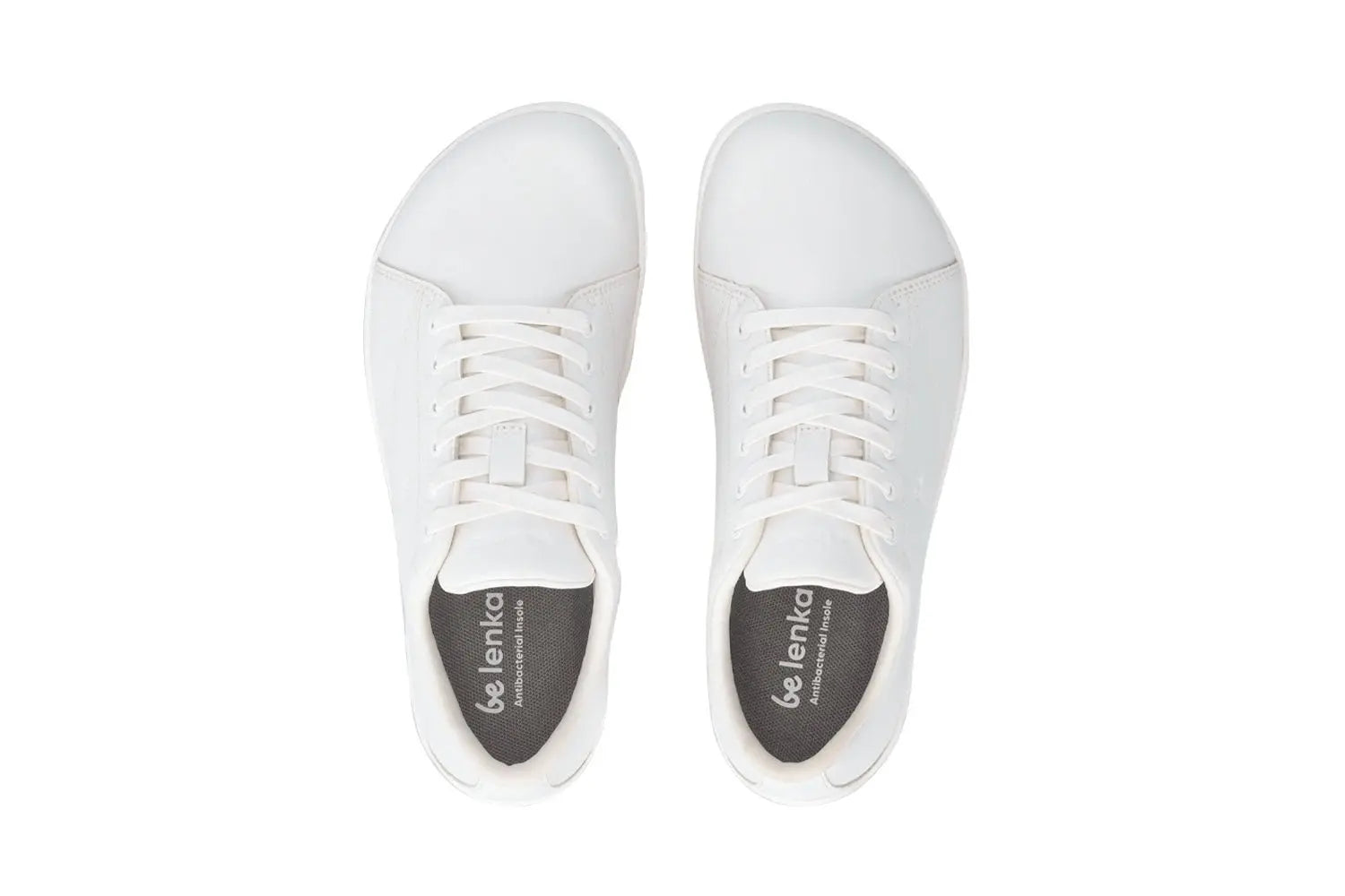 Be Lenka - Core All White - Zapatillas barefoot unisex blancas