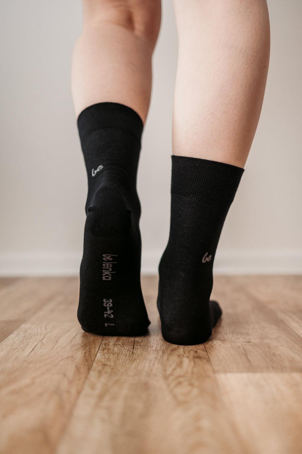 Be Lenka - Crew Essentials Black - Calcetines barefoot-Be Lenka-Cacles Barefoot-Tienda de calzado barefoot respetuoso minimalista