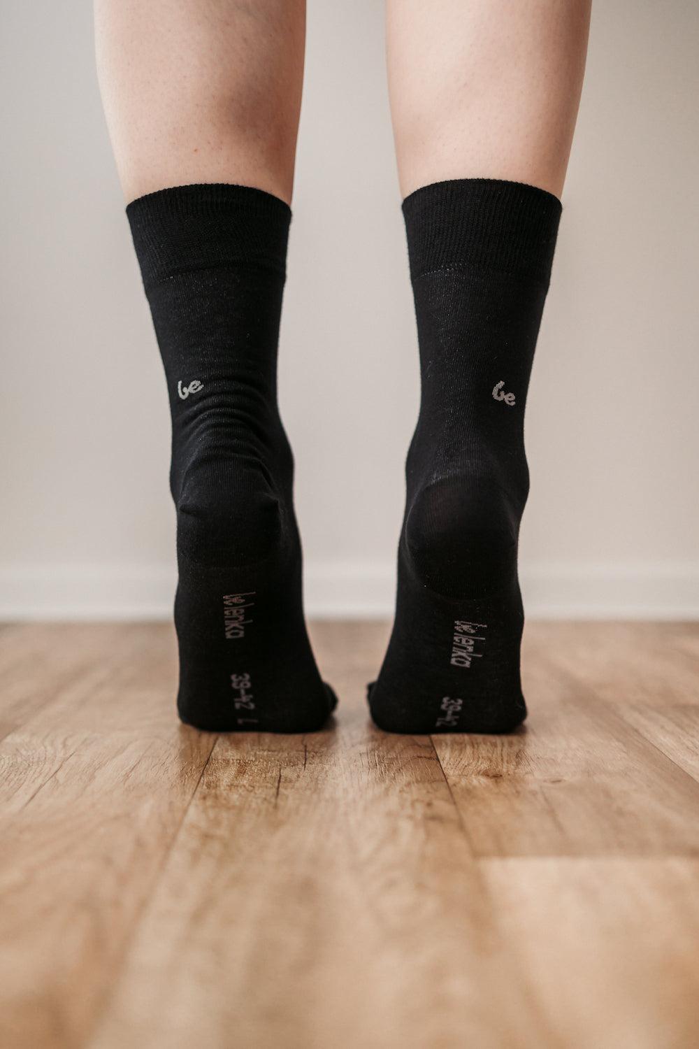 Be Lenka - Crew Essentials Black - Calcetines barefoot-Be Lenka-Cacles Barefoot-Tienda de calzado barefoot respetuoso minimalista