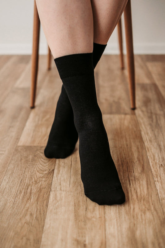 Be Lenka - Crew Essentials Black - Calcetines barefoot-Be Lenka-Cacles Barefoot-Tienda de calzado barefoot respetuoso minimalista