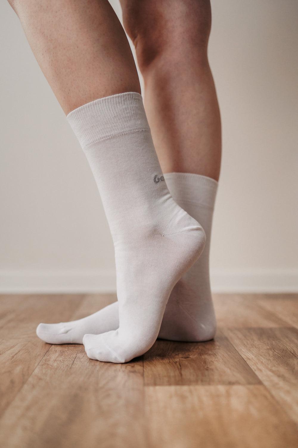 Be Lenka - Crew Essentials White - Calcetines barefoot-Be Lenka-Cacles Barefoot-Tienda de calzado barefoot respetuoso minimalista