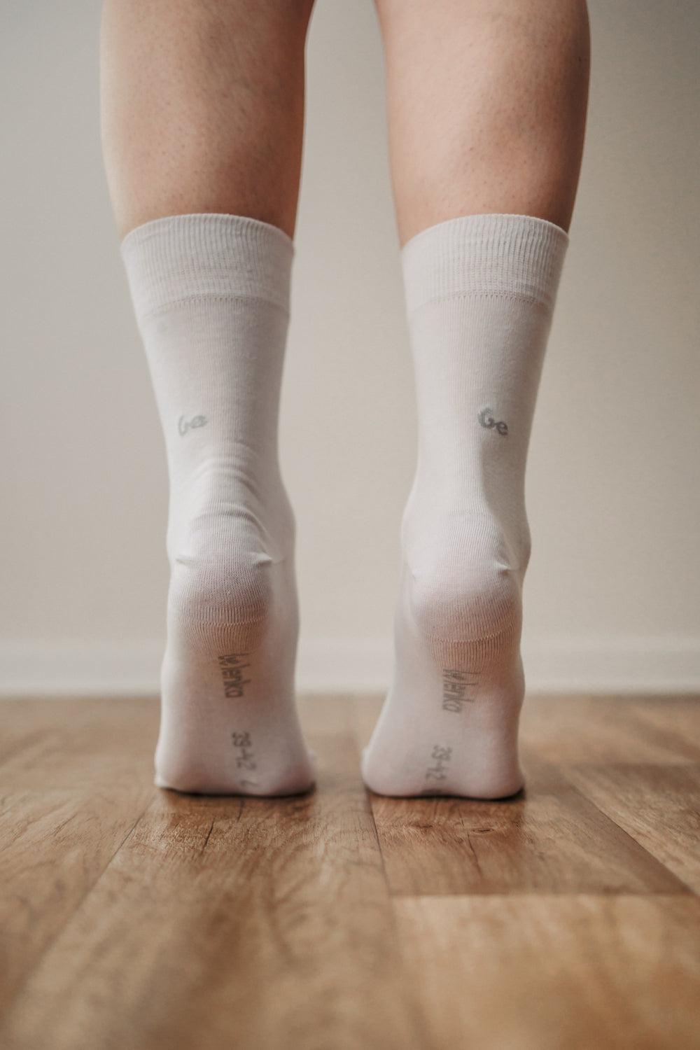 Be Lenka - Crew Essentials White - Calcetines barefoot-Be Lenka-Cacles Barefoot-Tienda de calzado barefoot respetuoso minimalista