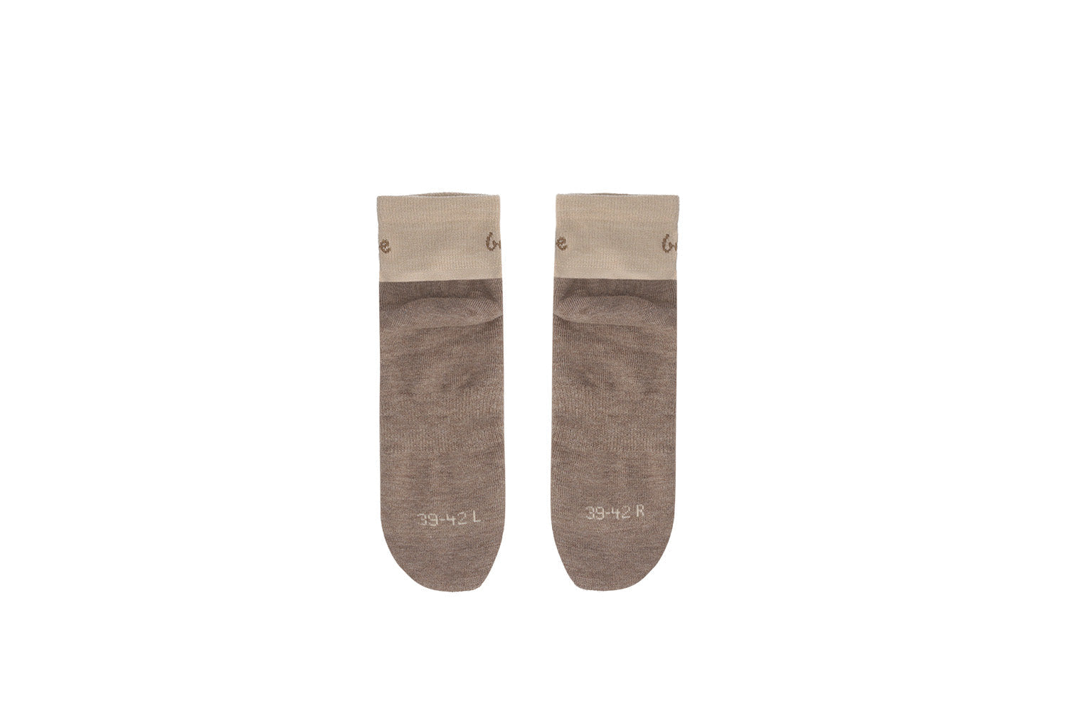 Be Lenka - Crew Merino Wool Beige - Calcetines barefoot-Be Lenka-Cacles Barefoot-Tienda de calzado barefoot respetuoso minimalista