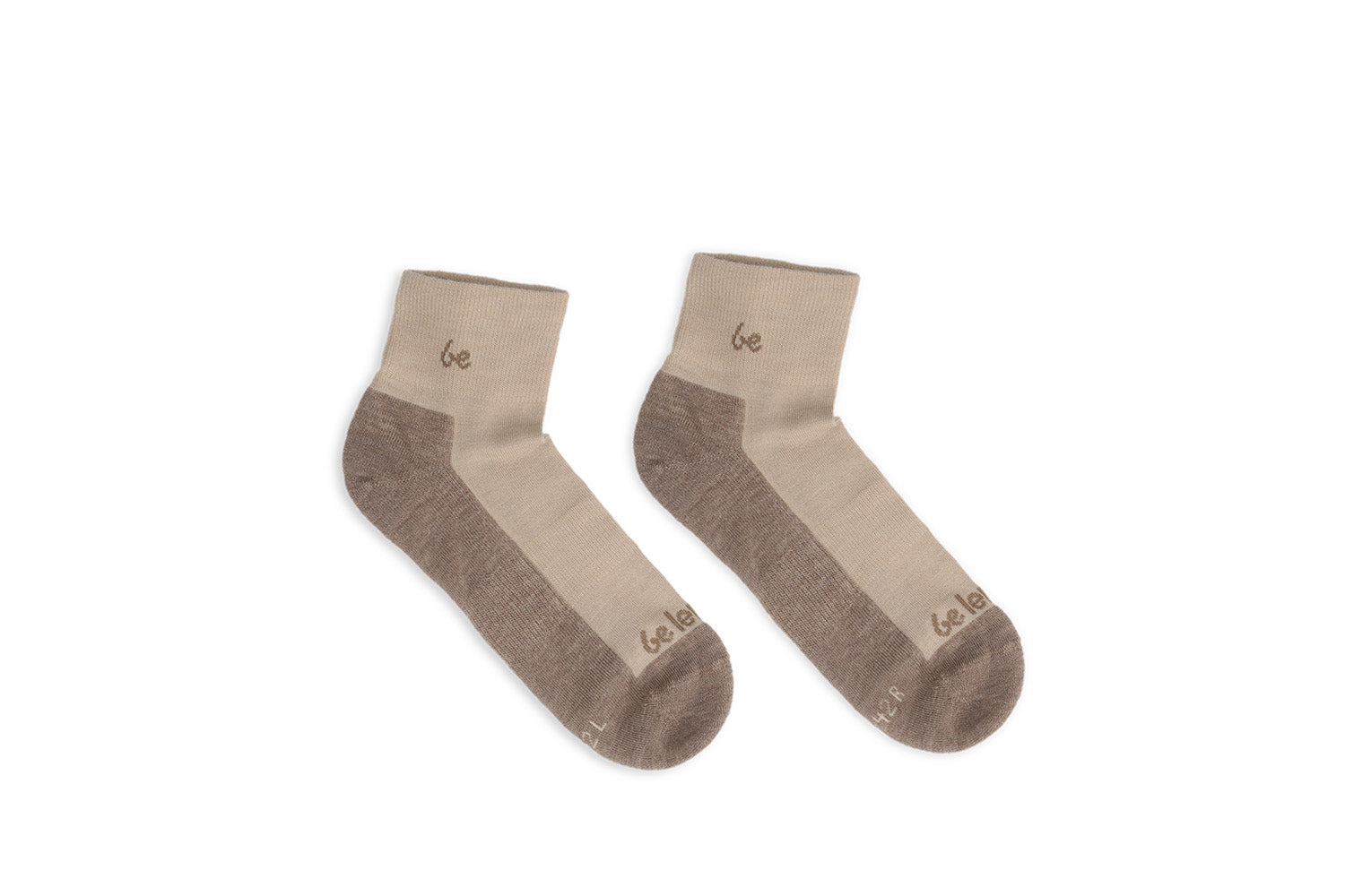 Be Lenka - Crew Merino Wool Beige - Calcetines barefoot-Be Lenka-Cacles Barefoot-Tienda de calzado barefoot respetuoso minimalista