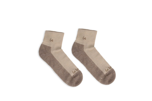 Be Lenka - Crew Merino Wool Beige - Calcetines barefoot-Be Lenka-Cacles Barefoot-Tienda de calzado barefoot respetuoso minimalista